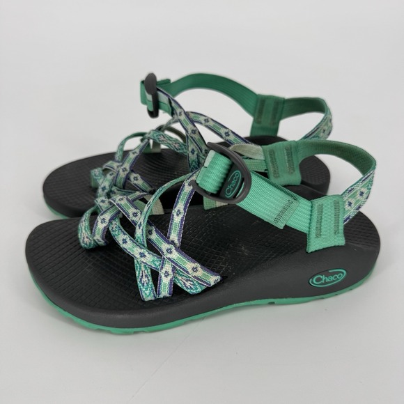 Chaco ZX/2 Classic Green Gray Strappy Water Sport Sandals Women's Size 7 - Picture 3 of 6